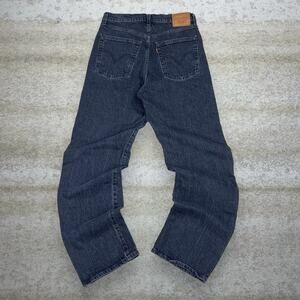 Vintage Y2K Levis Big E Jeans 501 29x30 Regular Straight Fit Jet Black Wash